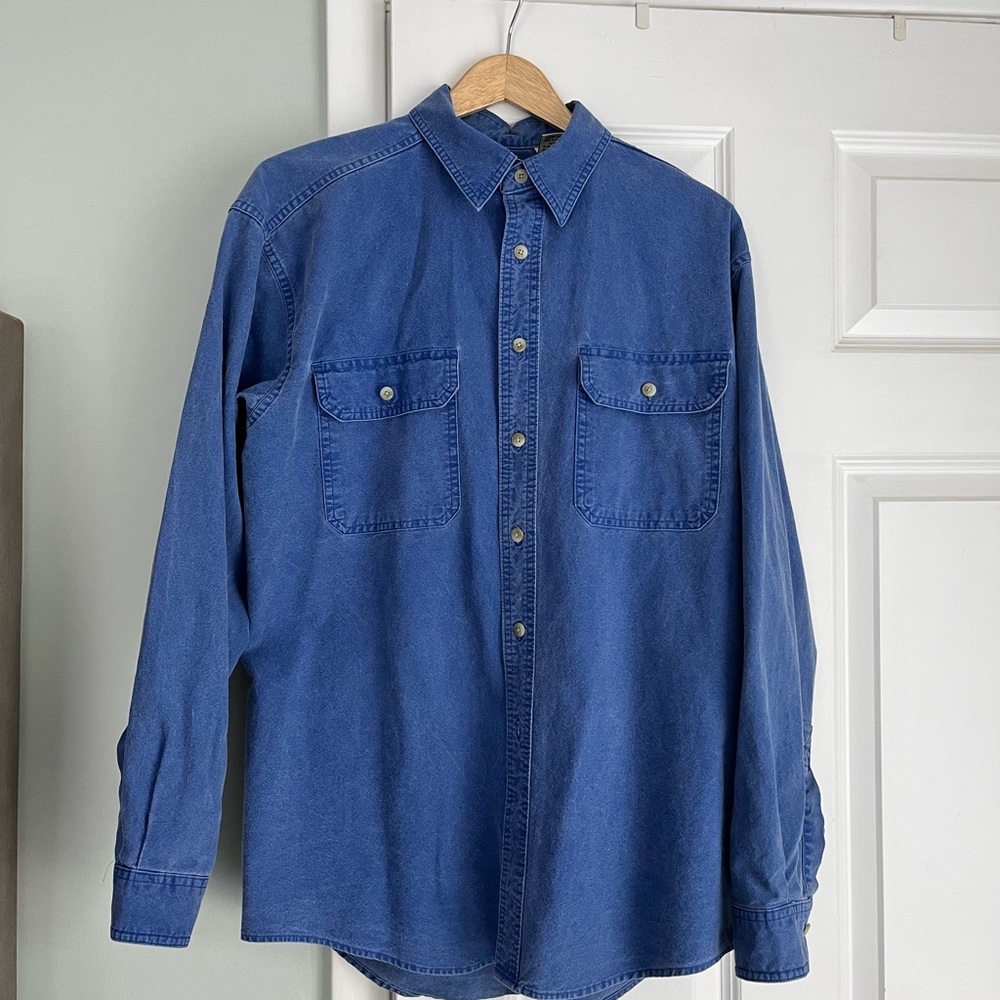 LL Bean Mens M denim shirt